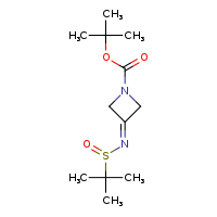 tert-butyl 3-[(2-methylpropane-2-sulfinyl)imino]azetidine-1-carboxylate