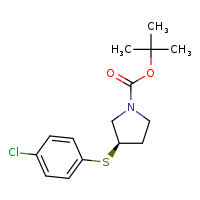 tert-butyl (3R)-3-[(4-chlorophenyl)sulfanyl]pyrrolidine-1-carboxylate
