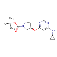 tert-butyl (3R)-3-{[6-(cyclopropylamino)pyrimidin-4-yl]oxy}pyrrolidine-1-carboxylate