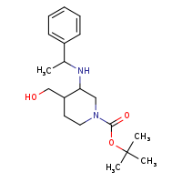tert-butyl 4-(hydroxymethyl)-3-[(1-phenylethyl)amino]piperidine-1-carboxylate
