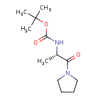 tert-butyl N-[(2S)-1-oxo-1-(pyrrolidin-1-yl)propan-2-yl]carbamate
