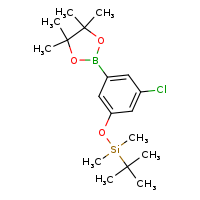 tert-butyl(3-chloro-5-(4,4,5,5-tetramethyl-1,3,2-dioxaborolan-2-yl)phenoxy)dimethylsilane