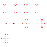 tris(sulfuric acid) didysprosium octahydrate