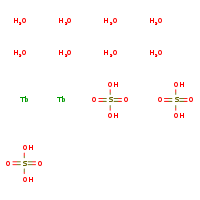 tris(sulfuric acid) octahydrate diterbium