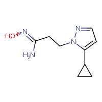 (Z)-3-(5-cyclopropylpyrazol-1-yl)-N'-hydroxypropanimidamide