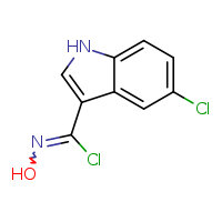 (Z)-5-chloro-N-hydroxy-1H-indole-3-carbonimidoyl chloride
