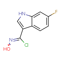 (Z)-6-fluoro-N-hydroxy-1H-indole-3-carbonimidoyl chloride