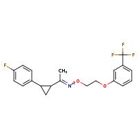 {1-[2-(4-fluorophenyl)cyclopropyl]ethylidene}({2-[3-(trifluoromethyl)phenoxy]ethoxy})amine