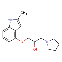 1-[(2-methyl-1H-indol-4-yl)oxy]-3-(pyrrolidin-1-yl)propan-2-ol