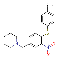 1-({4-[(4-methylphenyl)sulfanyl]-3-nitrophenyl}methyl)piperidine