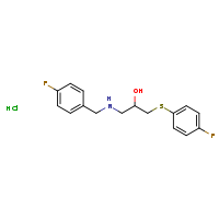 1-{[(4-fluorophenyl)methyl]amino}-3-[(4-fluorophenyl)sulfanyl]propan-2-ol hydrochloride