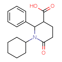 1-cyclohexyl-6-oxo-2-phenylpiperidine-3-carboxylic acid