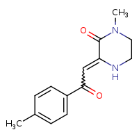1-methyl-3-[2-(4-methylphenyl)-2-oxoethylidene]piperazin-2-one