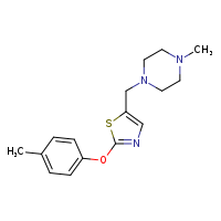 1-methyl-4-{[2-(4-methylphenoxy)-1,3-thiazol-5-yl]methyl}piperazine