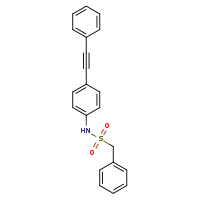 1-phenyl-N-[4-(2-phenylethynyl)phenyl]methanesulfonamide