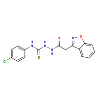 2-(1,2-benzoxazol-3-yl)-N-{[(4-chlorophenyl)carbamothioyl]amino}acetamide