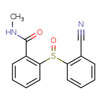 2-(2-cyanobenzenesulfinyl)-N-methylbenzamide