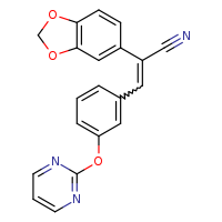 2-(2H-1,3-benzodioxol-5-yl)-3-[3-(pyrimidin-2-yloxy)phenyl]prop-2-enenitrile