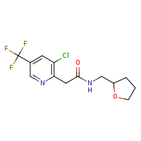 2-[3-chloro-5-(trifluoromethyl)pyridin-2-yl]-N-(oxolan-2-ylmethyl)acetamide