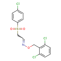 [2-(4-chlorobenzenesulfonyl)ethylidene][(2,6-dichlorophenyl)methoxy]amine
