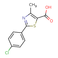 2-(4-chlorophenyl)-4-methyl-1,3-thiazole-5-carboxylic acid