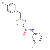 2-[(4-chlorophenyl)methyl]-N-(3,5-dichlorophenyl)-1,3-thiazole-4-carboxamide