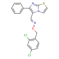 [(2,4-dichlorophenyl)methoxy]({6-phenylimidazo[2,1-b][1,3]thiazol-5-yl}methylidene)amine