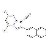 2,4-dimethyl-7-(naphthalen-2-yl)pyrrolo[1,2-a]pyrimidine-8-carbonitrile