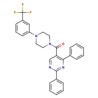 2,4-diphenyl-5-{4-[3-(trifluoromethyl)phenyl]piperazine-1-carbonyl}pyrimidine