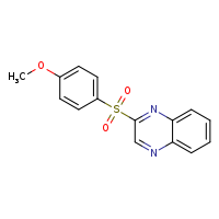 2-(4-methoxybenzenesulfonyl)quinoxaline