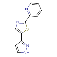 2-[5-(1H-pyrazol-3-yl)-1,3-thiazol-2-yl]pyridine