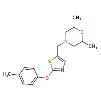 2,6-dimethyl-4-{[2-(4-methylphenoxy)-1,3-thiazol-5-yl]methyl}morpholine