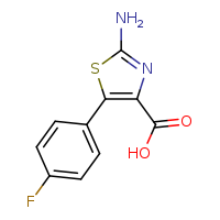 2-amino-5-(4-fluorophenyl)-1,3-thiazole-4-carboxylic acid