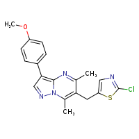 2-chloro-5-{[3-(4-methoxyphenyl)-5,7-dimethylpyrazolo[1,5-a]pyrimidin-6-yl]methyl}-1,3-thiazole