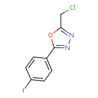 2-(chloromethyl)-5-(4-iodophenyl)-1,3,4-oxadiazole