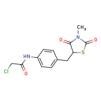 2-chloro-N-{4-[(3-methyl-2,4-dioxo-1,3-thiazolidin-5-yl)methyl]phenyl}acetamide