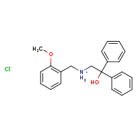 (2-hydroxy-2,2-diphenylethyl)[(2-methoxyphenyl)methyl]azanium chloride