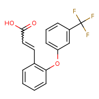 3-{2-[3-(trifluoromethyl)phenoxy]phenyl}prop-2-enoic acid