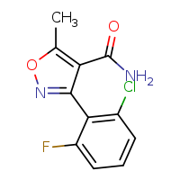 3-(2-chloro-6-fluorophenyl)-5-methyl-1,2-oxazole-4-carboxamide