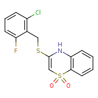 3-{[(2-chloro-6-fluorophenyl)methyl]sulfanyl}-4H-1??,4-benzothiazine-1,1-dione