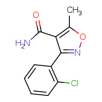 3-(2-chlorophenyl)-5-methyl-1,2-oxazole-4-carboxamide