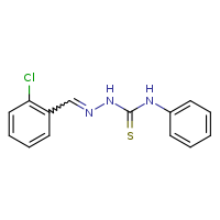 3-{[(2-chlorophenyl)methylidene]amino}-1-phenylthiourea