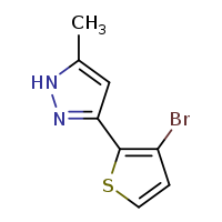 3-(3-bromothiophen-2-yl)-5-methyl-1H-pyrazole