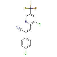 3-[3-chloro-5-(trifluoromethyl)pyridin-2-yl]-2-(4-chlorophenyl)prop-2-enenitrile