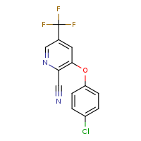 3-(4-chlorophenoxy)-5-(trifluoromethyl)pyridine-2-carbonitrile