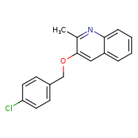 3-[(4-chlorophenyl)methoxy]-2-methylquinoline