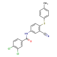 3,4-dichloro-N-{3-cyano-4-[(4-methylphenyl)sulfanyl]phenyl}benzamide