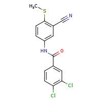 3,4-dichloro-N-[3-cyano-4-(methylsulfanyl)phenyl]benzamide