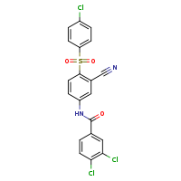 3,4-dichloro-N-[4-(4-chlorobenzenesulfonyl)-3-cyanophenyl]benzamide