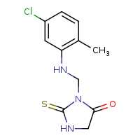 3-{[(5-chloro-2-methylphenyl)amino]methyl}-2-sulfanylideneimidazolidin-4-one